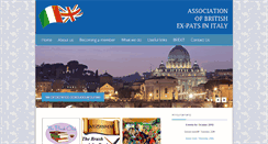 Desktop Screenshot of britishexpatsinitaly.org